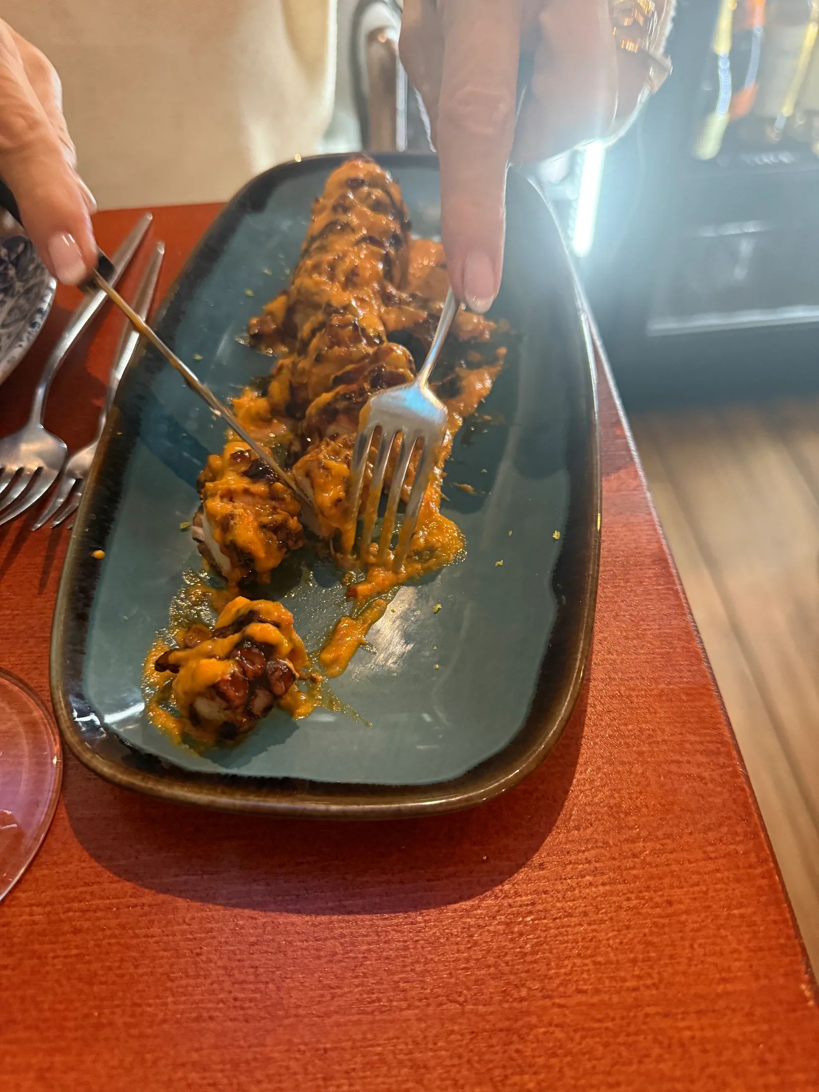 Tentáculo de Polvo com Piri-Piri - Mel