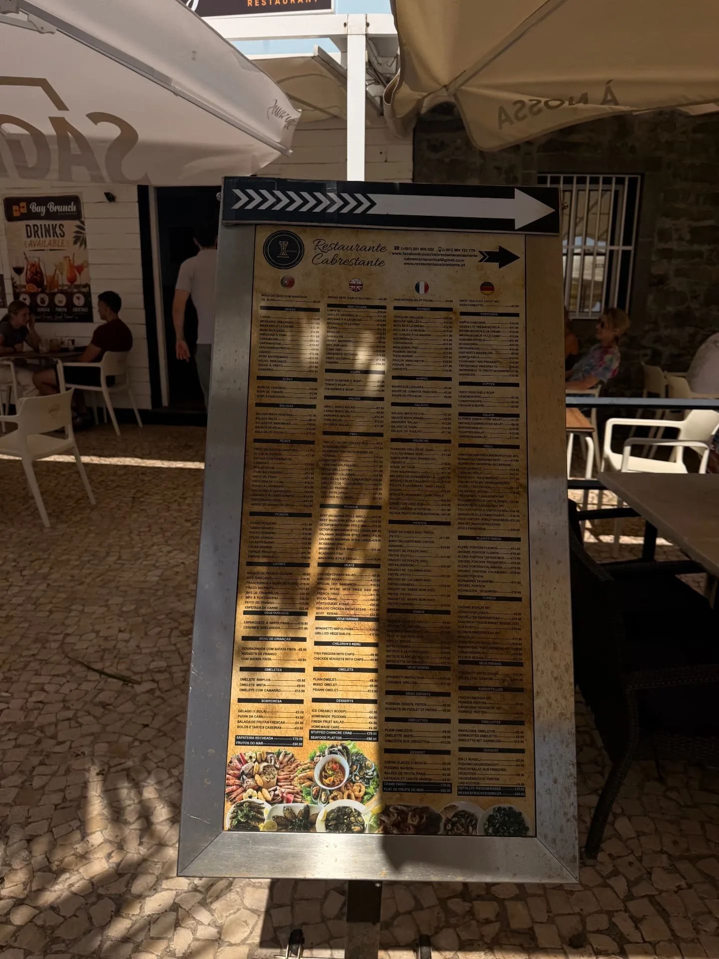 Cabrestante menu stand, Caniçal