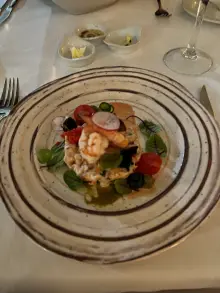 OCTOPUS “LAGAREIRO STYLE” SUN-DRIED TOMATO TEXTURE. OLIVE TAPENADE.