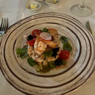 OCTOPUS “LAGAREIRO STYLE” SUN-DRIED TOMATO TEXTURE. OLIVE TAPENADE.